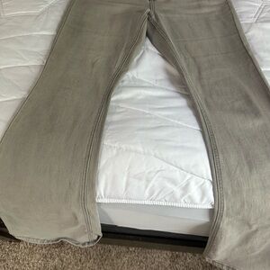 Fashion Nova Gray Flare Wide Leg Jeans
